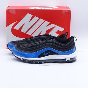 NEW Size 15 Men's Nike Air Max 97 Sneakers 921826-011 Black/Blue Nebula